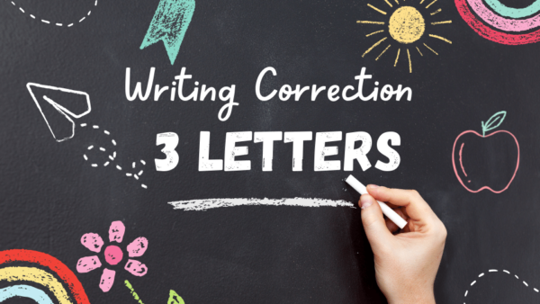 IELTS Writing Correction Service for 3 letters